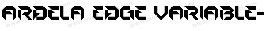 Ardela Edge Variable字体转换